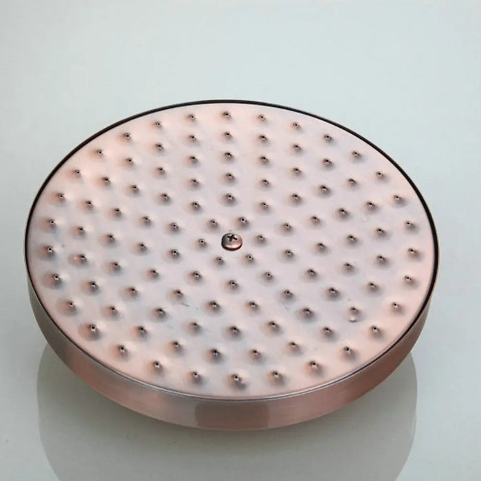 JIENI Rose Gold-plated Finish Bathroom Shower Set Rain Shower Head Bath Shower Mixer 3 Functions with Hand Shower Tap Faucet