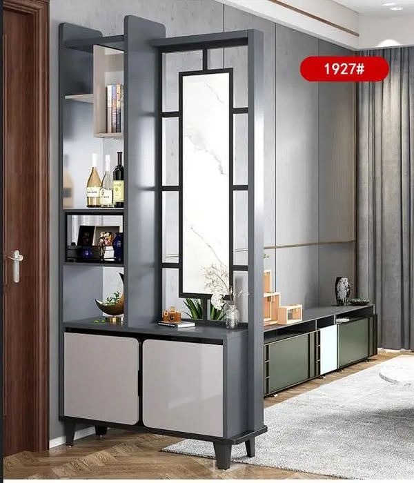 Entrance porch cabinet integrated partition wine cabinet modern simple living room entrance shoe cabinet decorative screen room