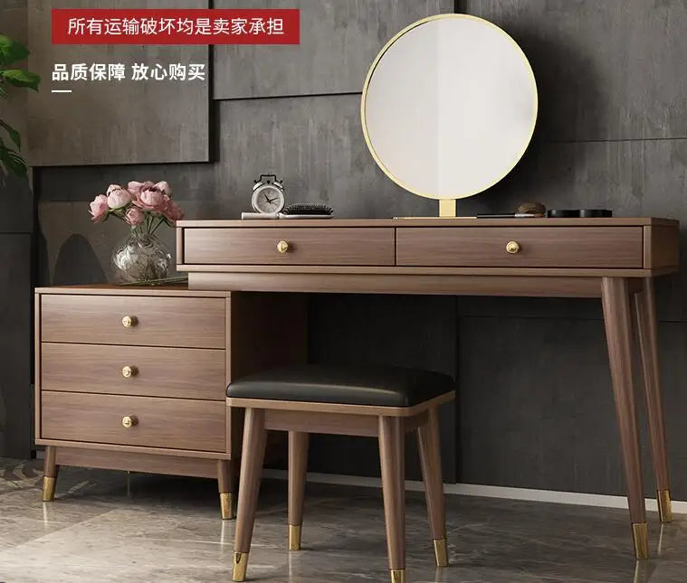 Net red dresser storage cabinet one modern light luxury bedroom computer makeup table