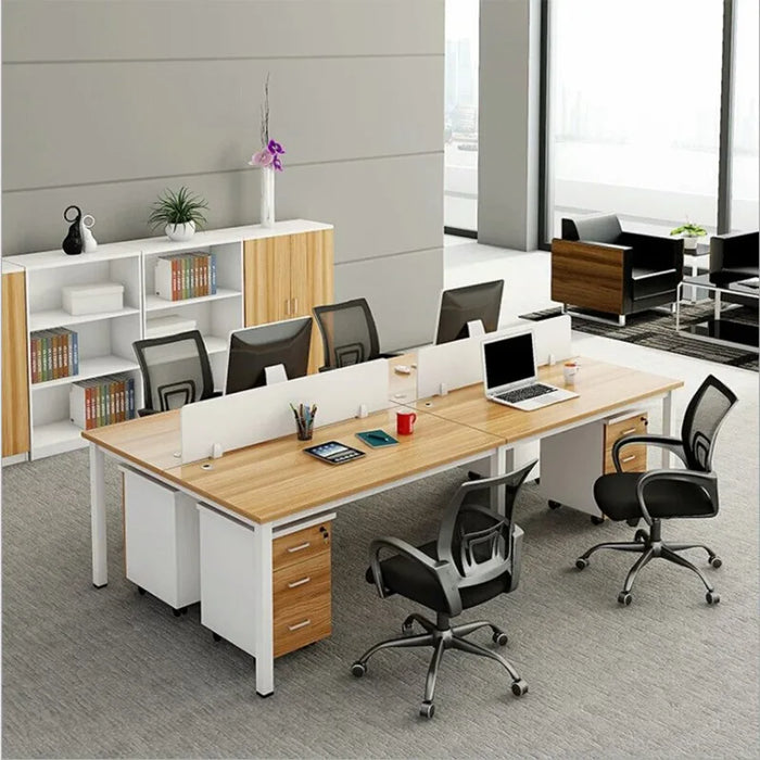 Office furniture staff single card position office desk and chair combination computer desk staff position