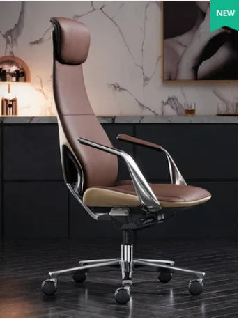 Leather boss chair office chair swivel chair computer chair household reclining chair business class chair