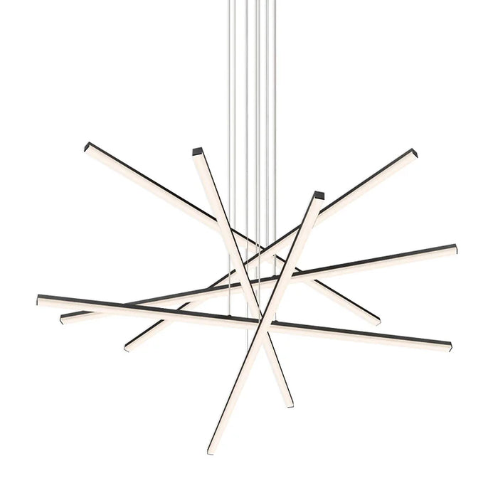 UMEILUCE Modern LED Chandelier Aluminum Pendant Lamp for Dining Living Room Shop Stair Lighting Fixtures 38 Inches
