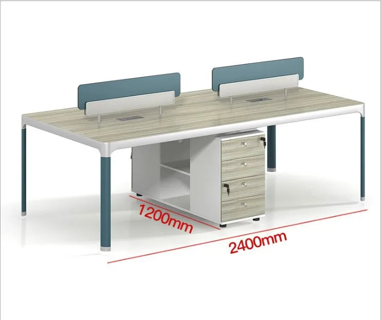 Modern minimalist office furniture staff desk and chair combination computer screen work staff table