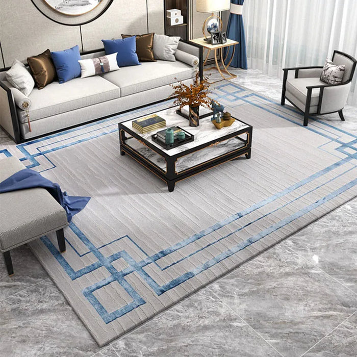 Living Room Modern Carpet New Chinese Style Bedroom Large Rug Nordic Parlor Home Study Table Mat Nordic Floor Carpet Thick Area