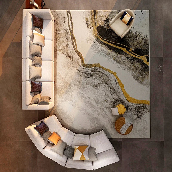 Luxurious Thick Carpets Living Room Sofa Tea Table Floor Rug Bedroom Carpet Home Decorative Modern Nordic Large Carpets
