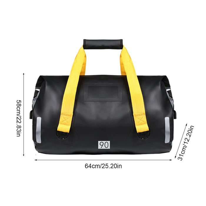 40/80L Motorcycle Storage Bag Waterproof Tail Bag Travel Outdoor Dry Luggage Roll Pack Bag Motorbike Luggage Backpack Fabulous