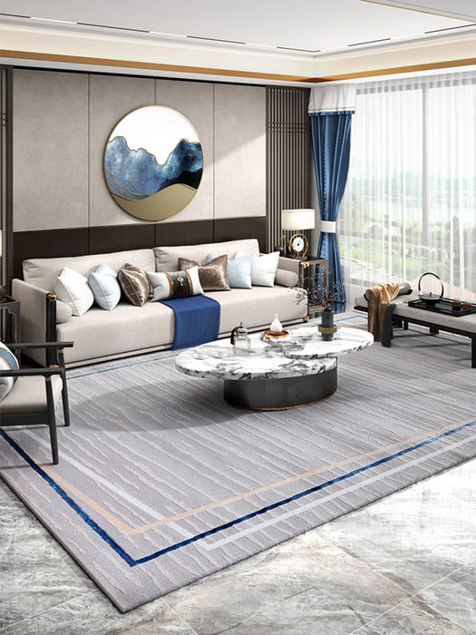 Living Room Modern Carpet New Chinese Style Bedroom Large Rug Nordic Parlor Home Study Table Mat Nordic Floor Carpet Thick Area