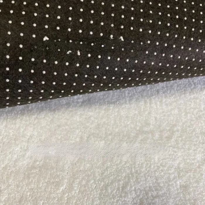 New Modern Black and White Gray Abstract Geometric White Cashmere Living Room Bedroom Bedside Non-slip Carpet Floor Mats