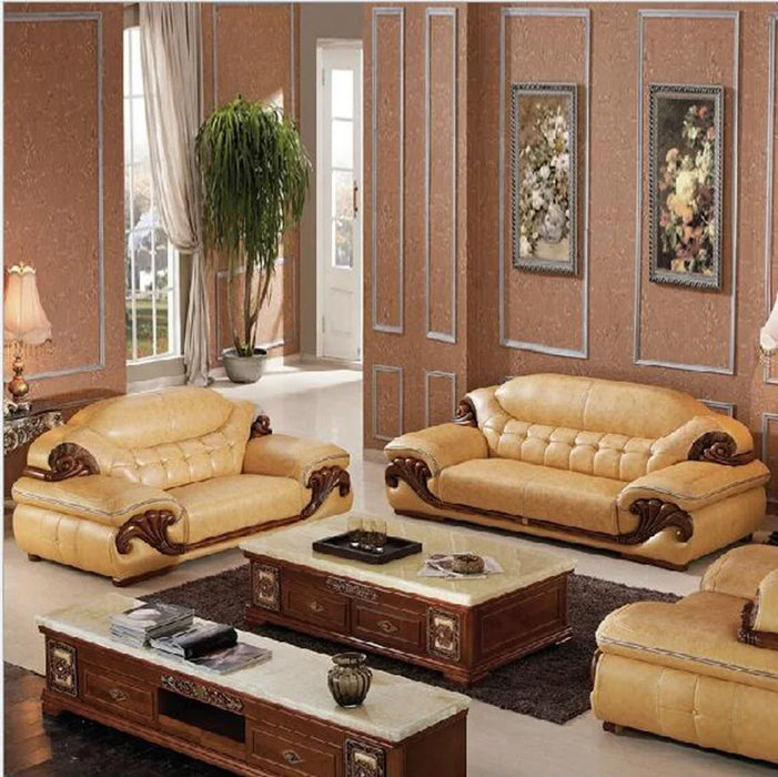 living room modern leather sofa European sectional sofa 0533