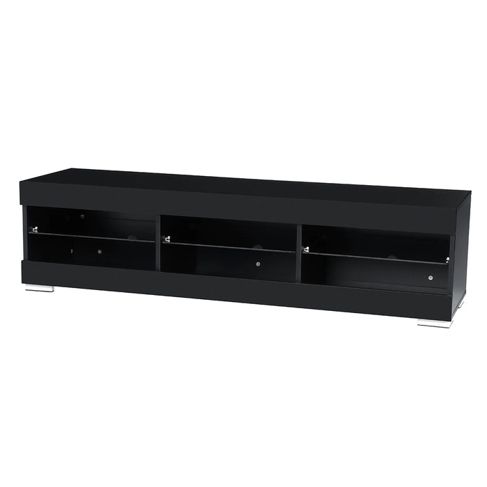57'' TV Cabinet Modern LED TV Stands Living Room Furniture Detachable TV Unit Bracket with 6 Open Drawers Home Furnishings