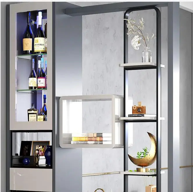 Entrance porch cabinet integrated partition wine cabinet modern simple living room entrance shoe cabinet decorative screen room