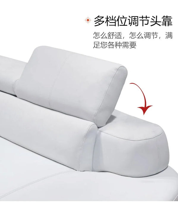 living room Sofa set диван мебель кровать muebles de sala L shape real genuine leather sofa cama puff asiento sala futon fashoin