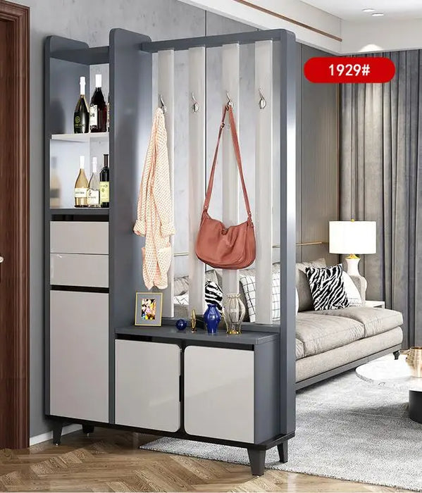 Entrance porch cabinet integrated partition wine cabinet modern simple living room entrance shoe cabinet decorative screen room