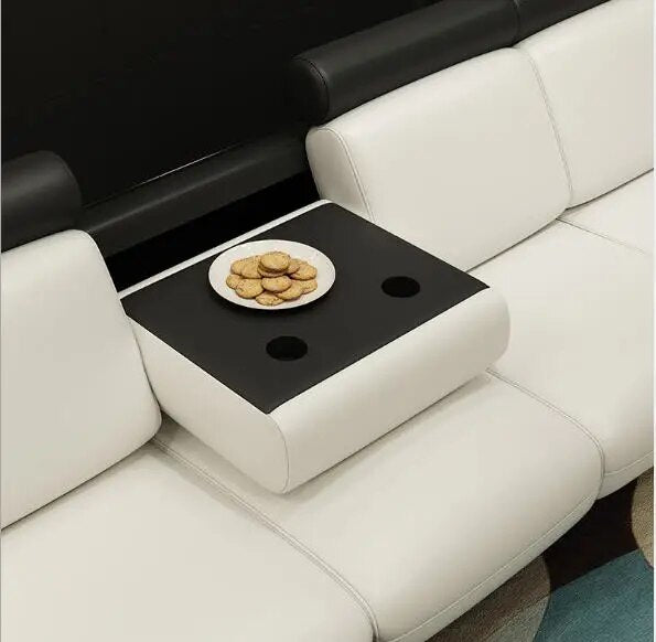 Living Room Sofa set corner sofa L real genuine cow leather sectional sofas minimalist modern muebles de sala moveis para casa