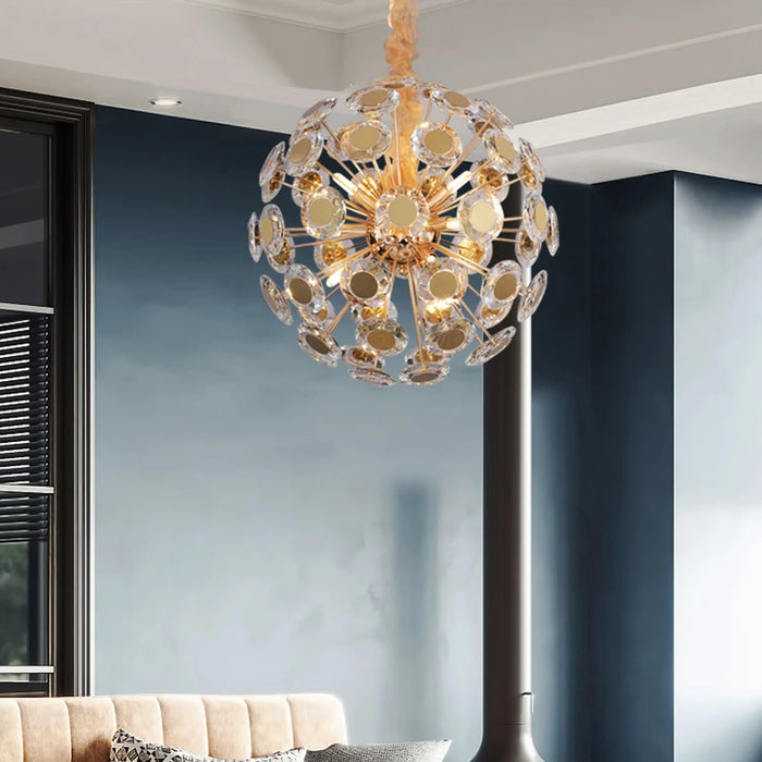 New LED Gold K9 Crystal Modern Led Chandelier Living Room Bedroom Luxury Interior Lighting