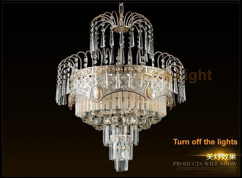 Modern Lustre Led Crystal Chandelier Lighting Led Pendant Lamp Bedroom Dining Room Hotel European Simple Light