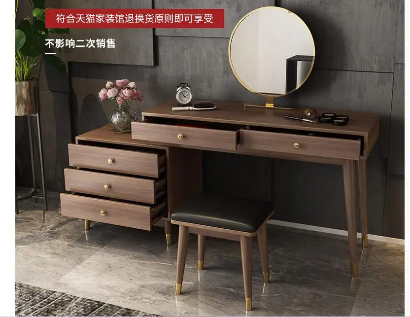 Net red dresser storage cabinet one modern light luxury bedroom computer makeup table
