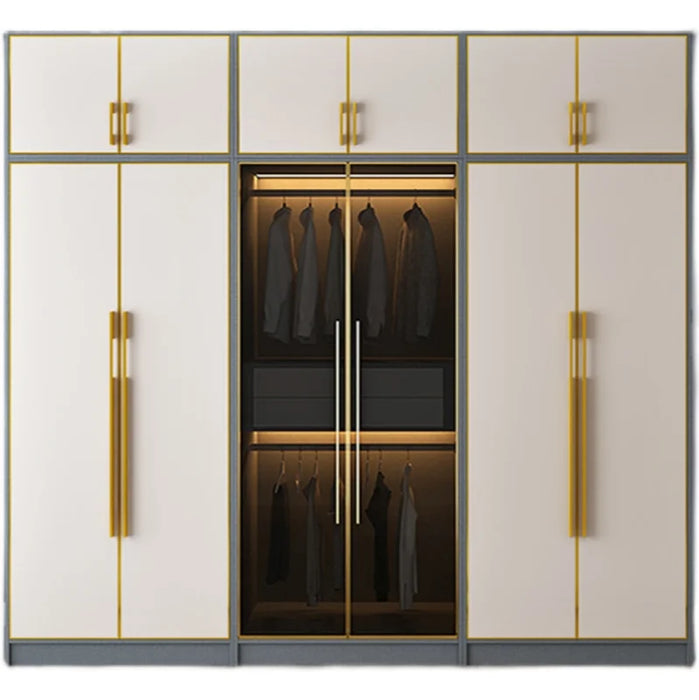 Modern minimalist combination home wardrobe light luxury bedroom cabinet cloakroom wardrobe