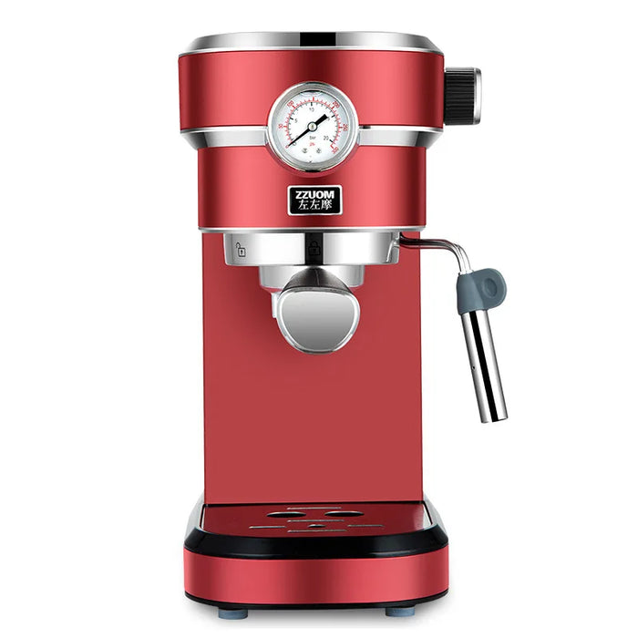 New Italian Espresso Coffee Machine 15 Bar Small Semi-automatic Steam Coffee Maker Milk Foam With 1.1L Water Tank Home Appliance