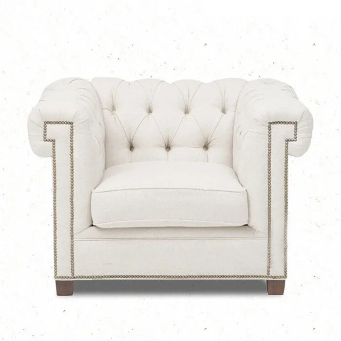 MANBAS Living Room Chesterfield Sofa Set | Nordic Fabric Sectional Sofas | Cloch Couches for Living Room Furniture 1+2+3 Seater