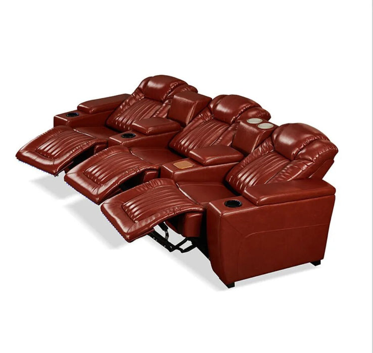 living room Sofa set диван мебель кровать muebles de sala  electric recliner genuine leather sofa cama puff asiento sala 3 seat