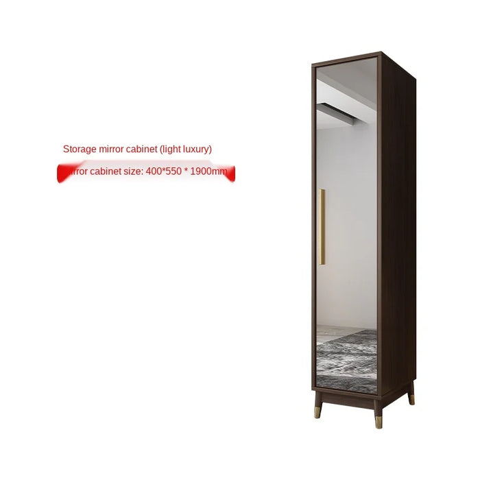 Bedroom modern wind assembly on the door of the large wardrobe simple home economy push and pull wardrobe