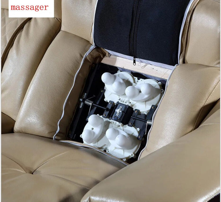 living room Sofa set диван мебель кровать muebles de sala massager L recliner genuine leather sofa cama puff asiento sala futon