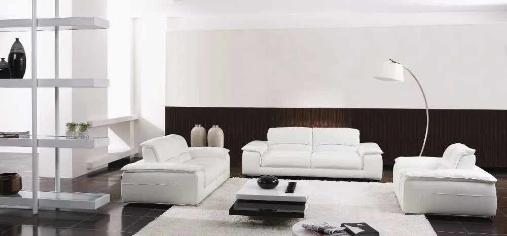 Living Room Sofa set minimalist modern sofa real genuine cow leather sectional sofa muebles de sala moveis para casa 1+2+3seater