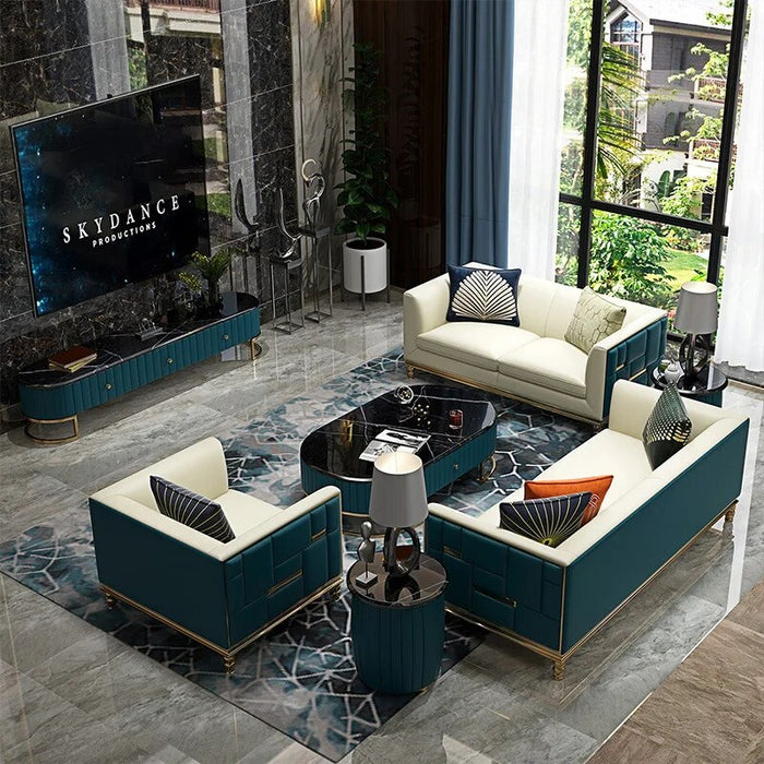 123 Sofas for living room  pu couch modern couch set