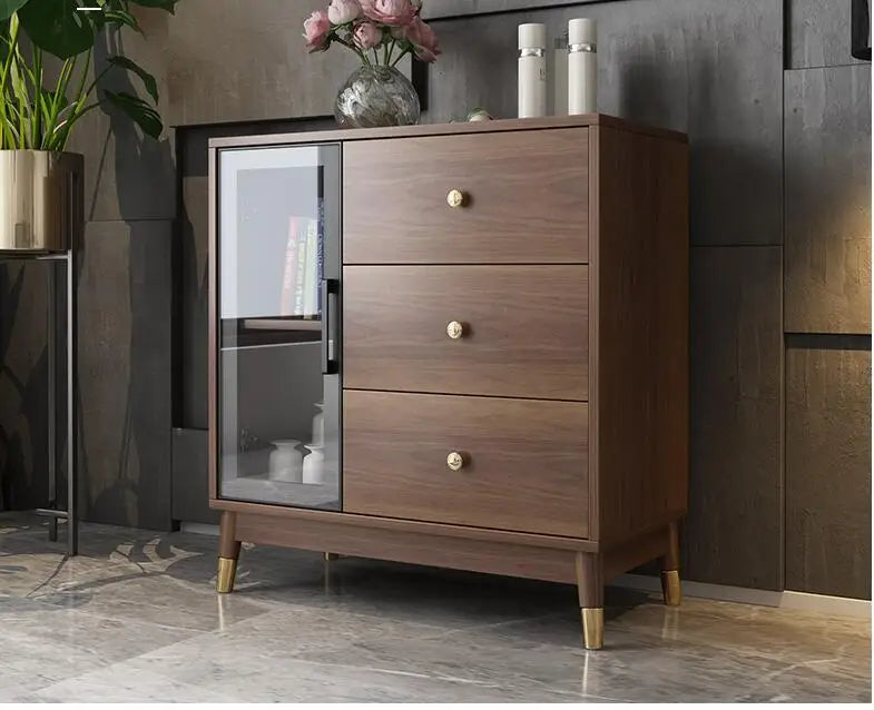 Light luxury chest of drawers storage cabinet Nordic simple living room multi-functional sofa side cabinet storage cabinet