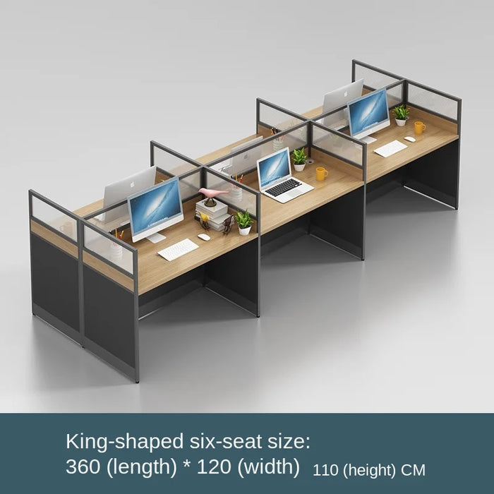 Desk simple modern screen office card staff desk chair combination office furniture