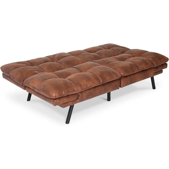 Memory Foam Loveseat Living Sofa Bed for Living Room Small Euro Lounger Sofa for Compact Convertible Foldable Luxury the Home