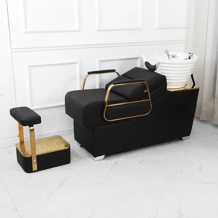 Ergonomics Speciality Shampoo Chairs Hair Shower Makeup Hairdressing Shampoo Chair Fotel Fryzjerski Salon Furniture QF50SC