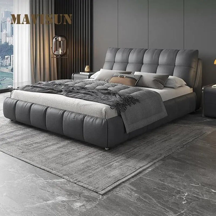 Technology Cloth Bed Disposable Master Bedroom Nordic Soft Bag Storage Light Luxury Modern Minimalist Double 1.8m
