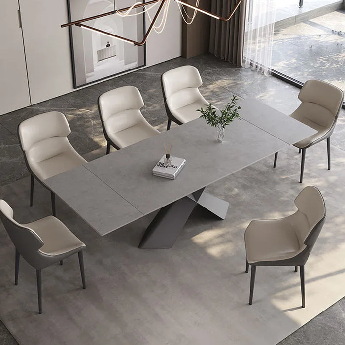 Chairs Extendable Dining Table Folding Rectangle Italy Extension Mechanism Dining Table 8 People Luxury Mesas Kitchen Furniture