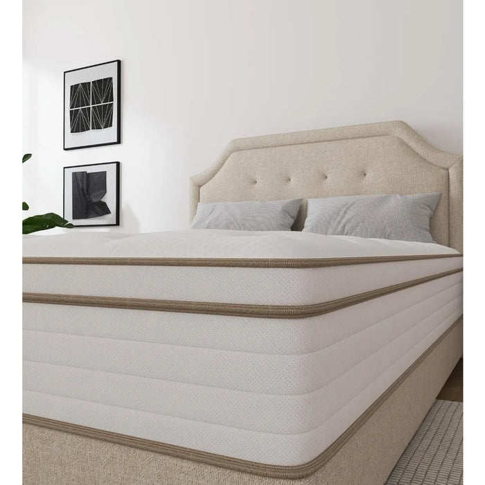 10-inch Memory Foam Queen Mattress with Individual Pocket Springs for Breathable Comfort To Support Sleep and Stress Relief