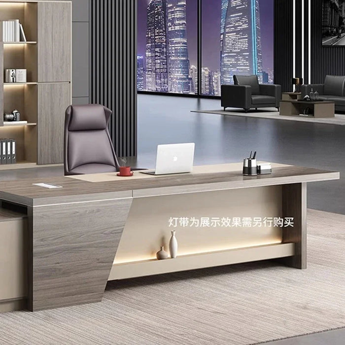 Executive Writing Desk Storage Black Desk L Shape Foldable Modern Manicure Table Work Mesa Para Compuatador Nordic Furniture