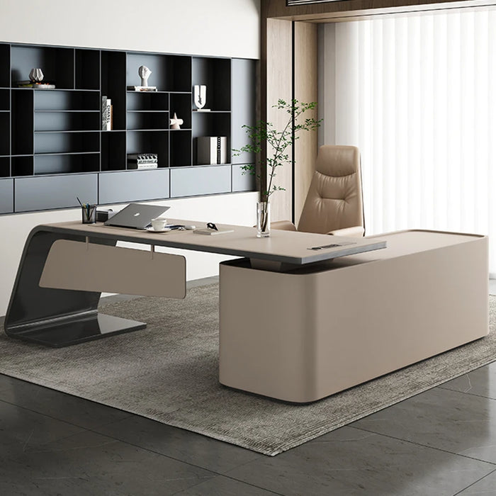 Executive Drawers Modern Desk Workbench Counter Standing Computer Office Desk Corner Writing Tavolo Da Lavoro Luxury Furniture