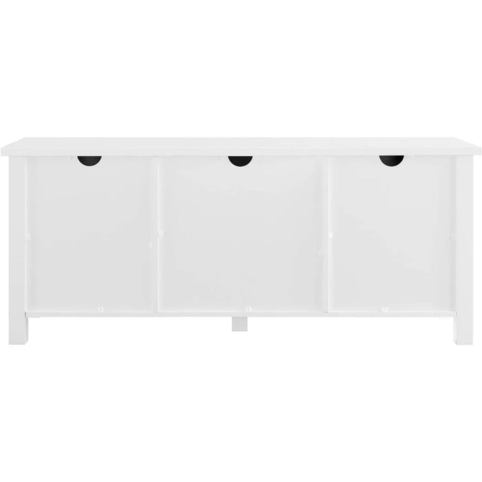 TV cabinet, classic slot door TV bracket, suitable for pure white TV cabinets of 65 inches, 58 inches and below