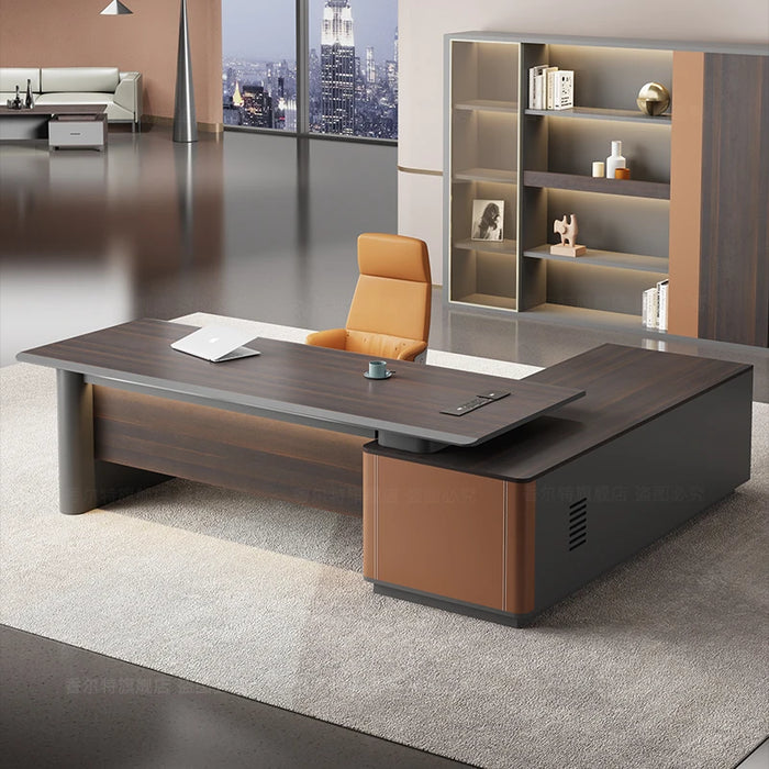 Corner Drawers Office Desk Conference Coffee Aesthetic Luxury Computer Office Desk Modern Escritorios De Oficina Furniture Desks