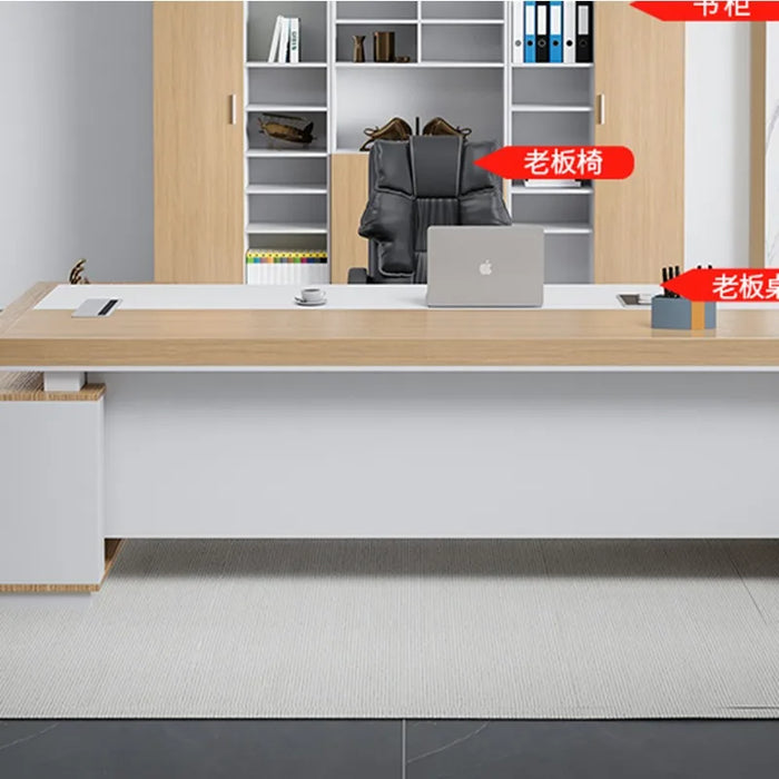 Gaming Work Desk Coffee Drawers Workstation Organizer Office Executive Storage Work Desk Reception Study Table Wood Furniture