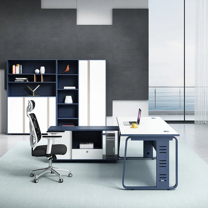 Reception Executive Office Desks Corner Standing Modern Desktop Office Desks Luxury Drawers Mesa Escritorio Furniture WJ25XP