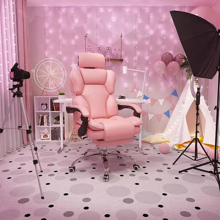 Leather Computer Office Chairs Mobile Comfortable Rocking Bedroom Office Chairs Cushion Sillas Para Comedor Modern Furniture
