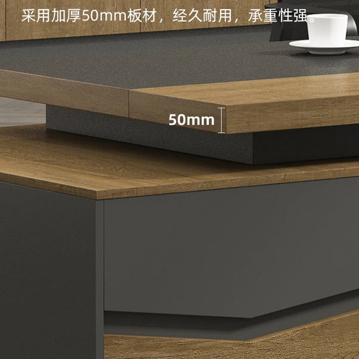 Nordic Computer Office Desk Elegant Executive Aesthetic Work Designer Ideas Wooden Desk Tables Set Muebles De Oficina Furniture