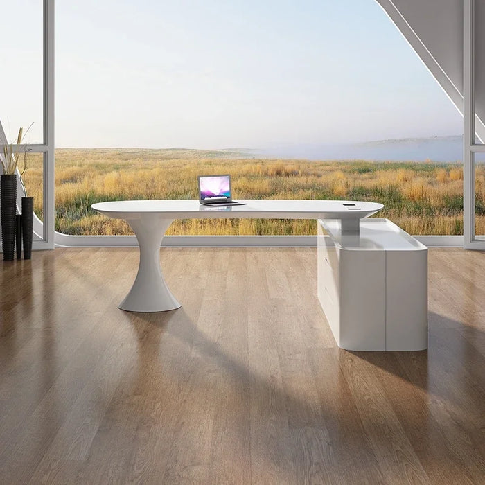 Work Writing Desk Accessories Office Executive Makeup Desk Modern Work Workbench White Mesa Para Computador Room Furniture