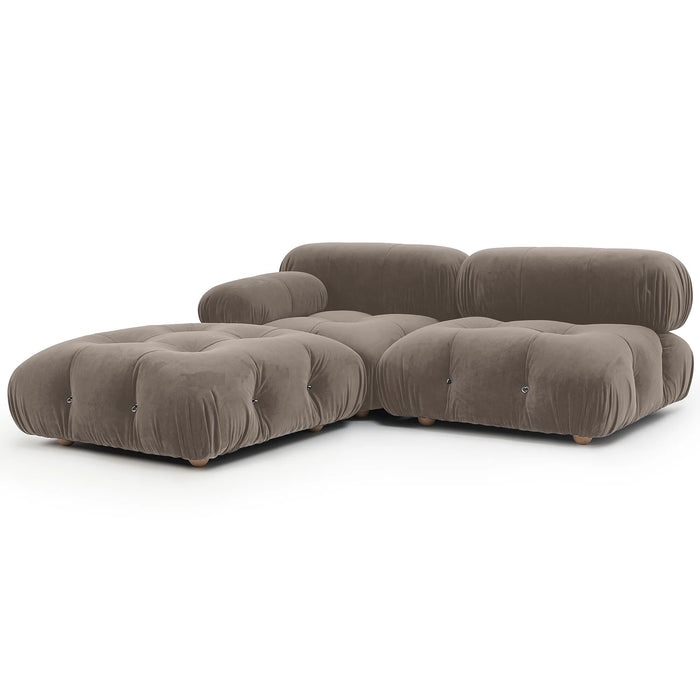Suede Module Sofa Sectional Sofa Couches Family Living Room Chair Furniture Combination Block Modular Leisure Cloud Sofas Set