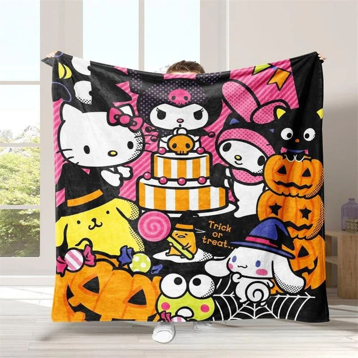 Hello Kitty Halloween Flannel Blanket
