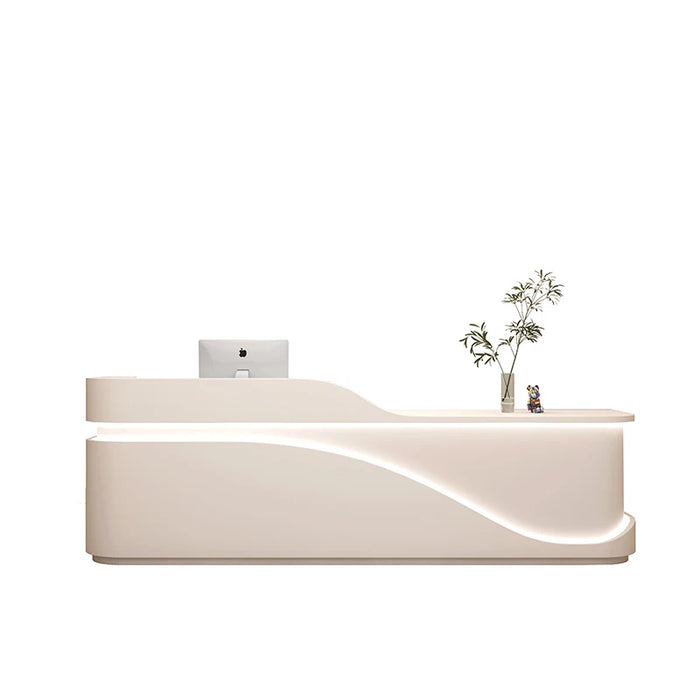 White Modern Cash Counter Desk Reception Store Luxury Office Desk Restaurant Counter Cafe Empfangstheke Bar Furniture Counter
