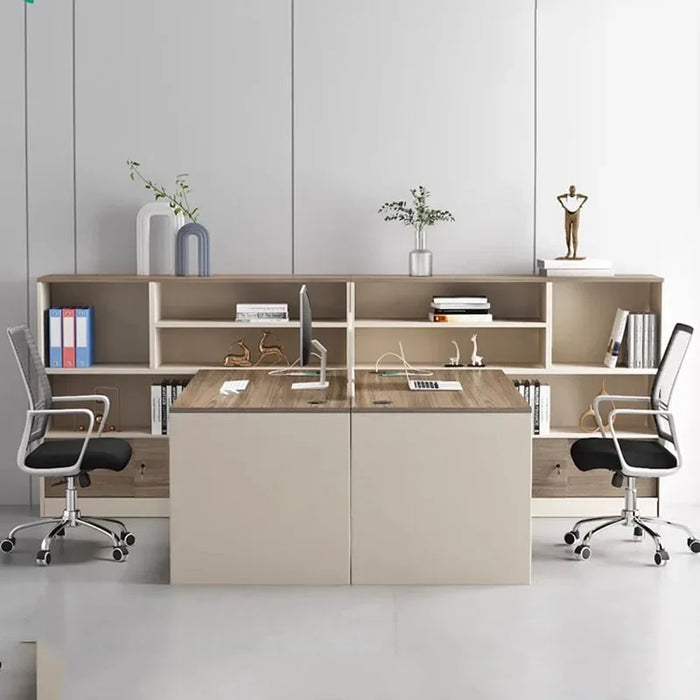 European Bookshelf Office Desk Drawers Setup Storage Standing Computer Desks Executive Luxury Floor Escritorio Modern Furniture
