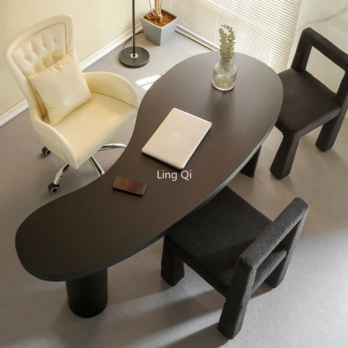 Free Shipping Designer Minimalist Office Desk Unique Black Gaming Computer Desks Study Reading Mesa Escritorio Dining Room Sets